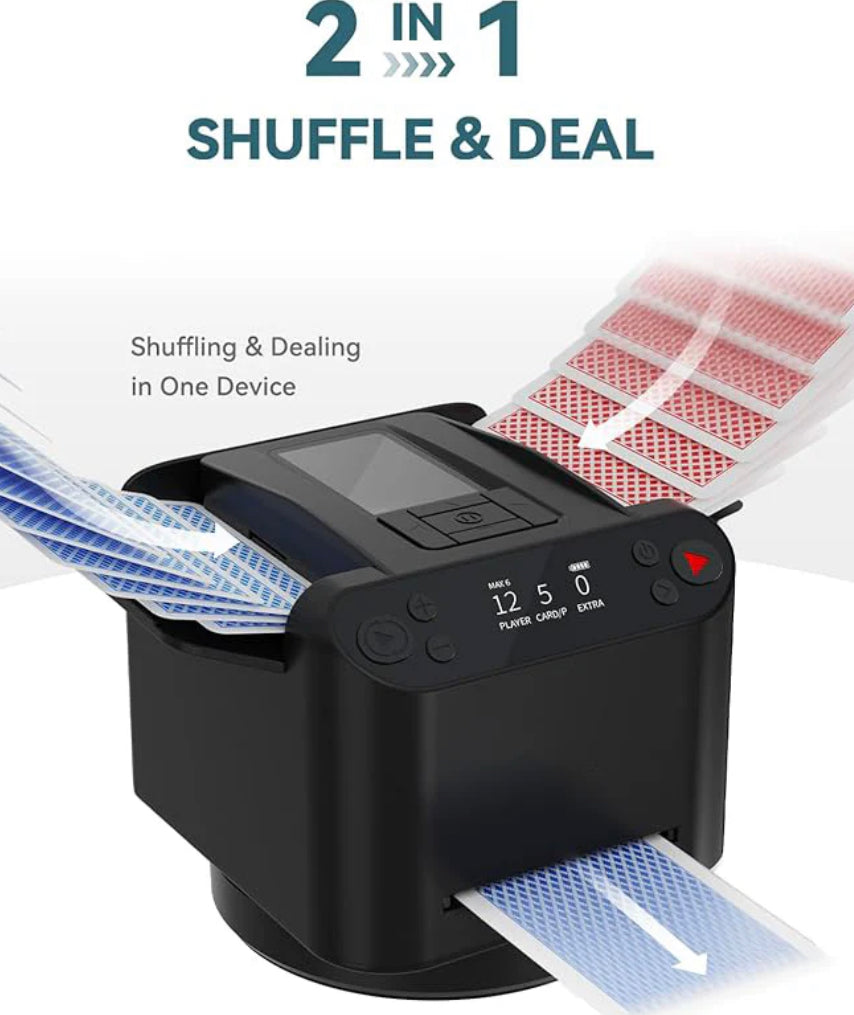 2-In-1 Automatic Card Dealer & Shuffler™